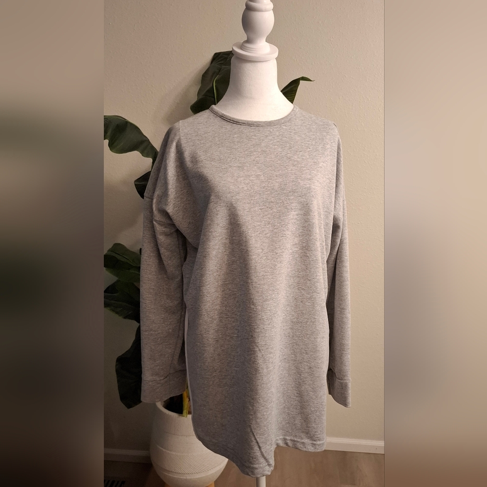 Classic Gray Oversize Women's Sweatshirt